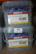 *2x 2.5kg of Unifix Galvanised Clout Nails 40x2.65mm