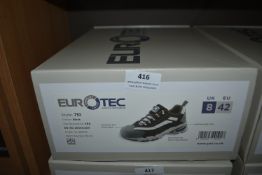 Euro Tech Black Safety Trainers Size: 8