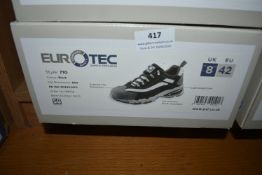 Euro Tech Black Safety Trainers Size: 8