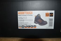 Work Tuff Black Work Boots Size: 13