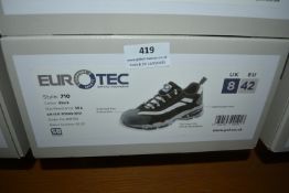 Euro Tech Black Safety Trainers Size: 8