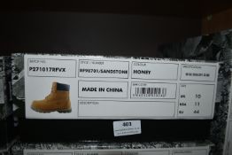 Rock Fall Honey Safety Boots Size: 10