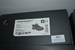 Contractor Black Safety Trainers Size: 9