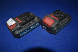 *Two Erbauer EXT 2ah Batteries