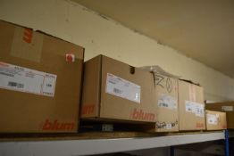 *Contents of Shelf to Include Assorted Blum Fittings