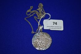 Norwegian Silver Pendant & Chain ~22g