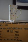 *Thirty-Two Rainbow Polka Dot Chocolate Mugs