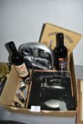 Wine Drinking Sets, Two Bottles of Mulled Wine, an