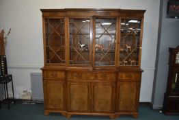Breakfront Bookcase with Astral Glazed Doors