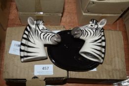 *Two Zebra Cruet Sets
