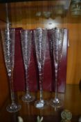 Four Royal Quality Oversized Champagne Flute