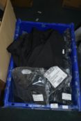 Quantity of Men's and Women's Black Short Sleeve S