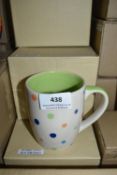 *Eight Rainbow Polka Dot Mugs
