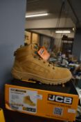 JCB Work Boots in Honey Cow Nubuck Size: 13