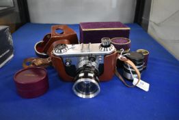 Corfield Perflex 3A 35MM Camera with Lenses and Or