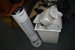 Assorted Electricals Including a Tower Fan, etc.