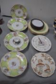 Decorative Pottery Plates Including Royal Albert a