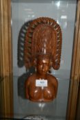 Carved Ethnic Bust