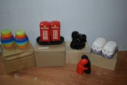 *Five Assorted Cruet Sets