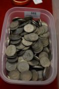 Vintage British Shillings and 10p Pieces