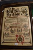 Hansa Lager Beer Heritage Framed Poster