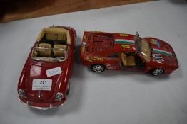 Burago Porsche and Ferrari Diecast Cars (some faul