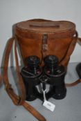 Pair of Military Issue Binoculars with Original Le