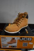 JCB Work Boots in Honey Cow Nubuck Size: 6