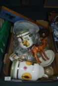Pottery and Glassware Including Kitchen Storage Jars