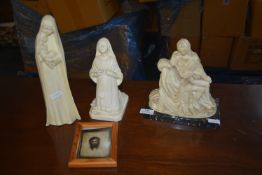 Three Figures of The Madonna, and a Photograph of