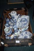 Collection of Blue & White Pottery