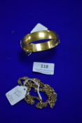 Gold Plated Bangle plus Chain