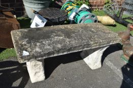 Concrete Garden Bench