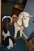 Rocking Horse and a Pushalong Toy Dog