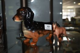 Beswick Pottery Dachshund, and a Foal