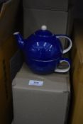*Ten Dark Blue Tea for One Teapot Cups