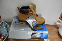 Novi Pro Tan Safety Boots Size: 9