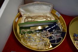 Vintage Costume Jewellery Necklaces and Wristwatch