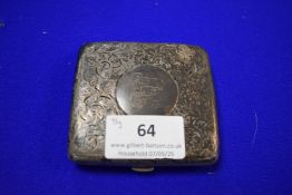 Hallmarked Silver Cigarette Case - Chester 1902, ~