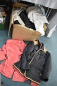 Box of Lady's Clothing Including Coats and Jackets