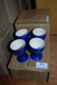 *Twelve Blue Egg Cups