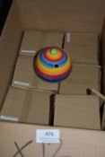 *Twelve Rainbow Stripe Sugar Bowls