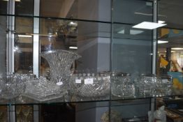 Cut Glass Lead Crystal Vases, Bowls, etc.