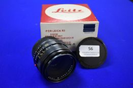 Leica Summicron R 1:2/50 Lens for Leica R3 with Pa