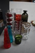 Vintage Glassware, Vases, etc.