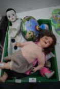 Assorted Dolls Including Victorian Bisque Doll by