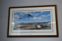 Framed Spitfire Country Print by Nicholas Trudgian