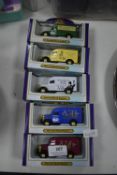 Five Oxford Diecast Advertising Vehicles