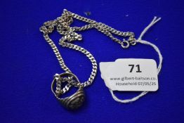 Sterling Silver Chain and Ring ~19g total