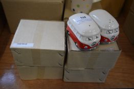 *Four VW Camper Cruet Sets